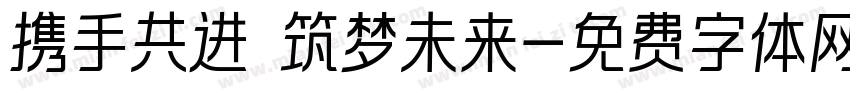 携手共进 筑梦未来字体转换
